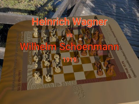 Heinrich Wagner vs Wilhelm Schoenmann at A Symphony Of Sacrifices in 1919
