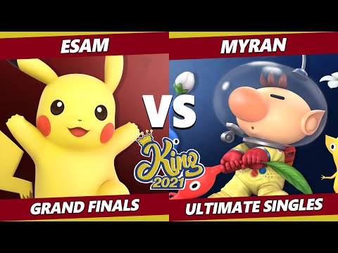 King 2021 GRAND FINALS - Myran (Olimar) Vs. ESAM (Pikachu, Min Min) SSBU Smash Ultimate