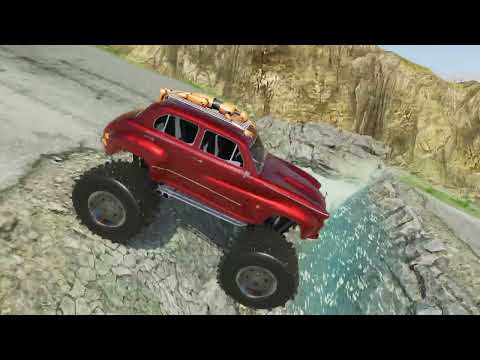 Beamng.Drive - High speed freaky jumps #64