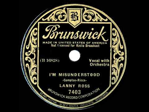 1935  Lanny Ross - I'm Misunderstood