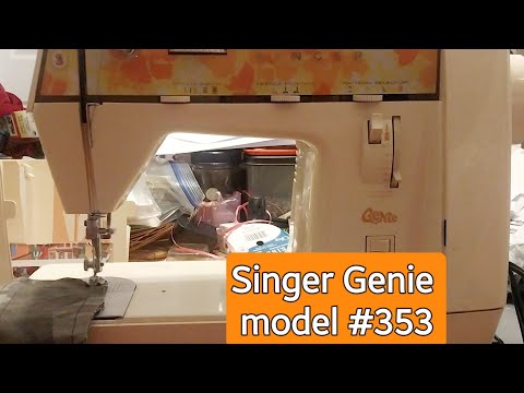 Singer Genie Model 353 Sewing Machine @JacquelineJaroffaith #sewingmachinereview 