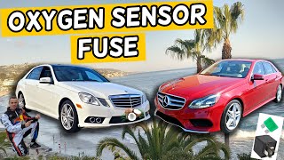 MERCEDES W212 E CLASS OXYGEN SENSOR BANK 1 2 SENSOR 1 2 FUSE LOCATION E350 E400 E250 E200 E220 E250