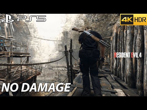 Resident Evil 4 Remake PS5 Stealth & Aggressive Gameplay - Chapter 2 ( No Damage ) 4k/60FPS .