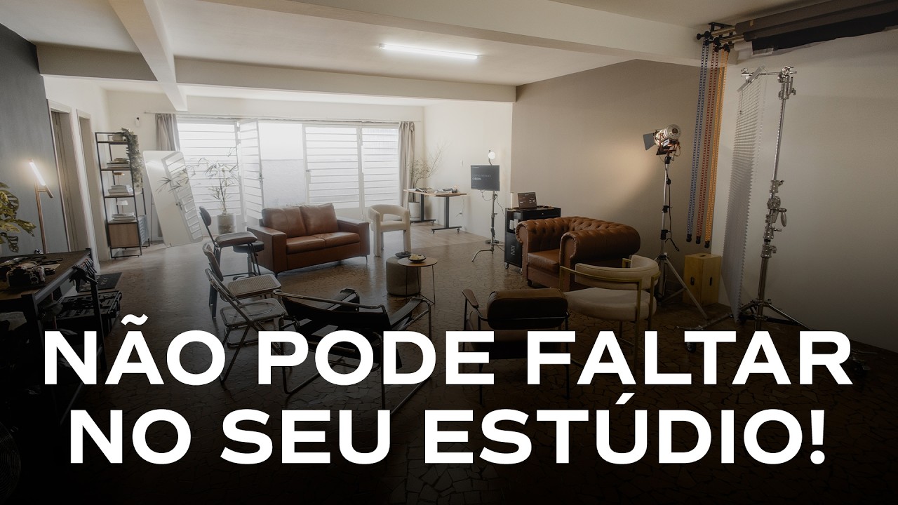 ITENS ESSENCIAIS PARA UM ESTÚDIO!