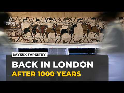 Bayeux Tapestry arrives in London: Artwork back on English soil after almost 1,000 years