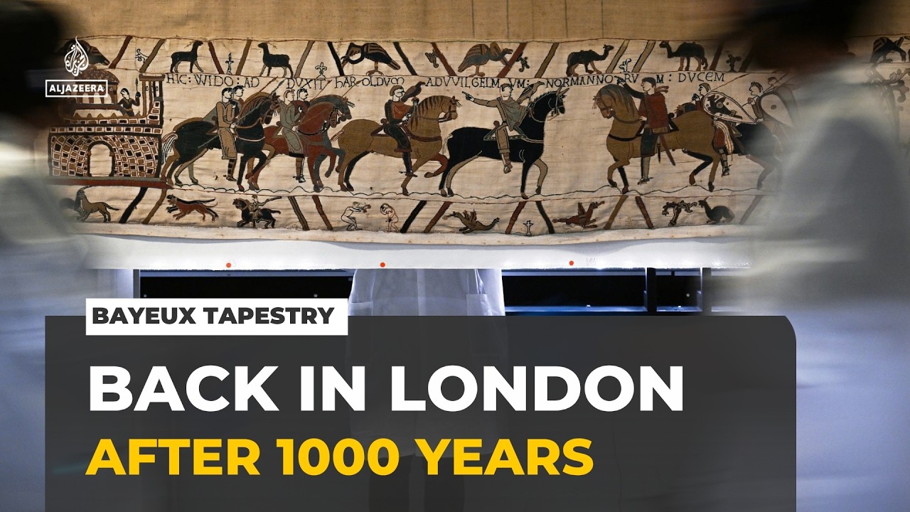 Bayeux Tapestry arrives in London: Artwork back on English soil after almost 1,000 years