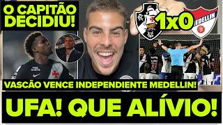 FOI NO SUFOCO! VASCO CLASSIFICADO NA SUL-AMERICANA! PÓS JOGO VASCO X INDEPENDIENTE MEDELLIN