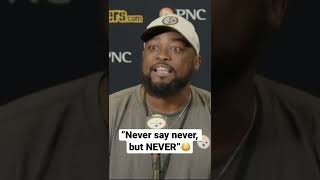 Tomlin gives the BEST press conference of all-time…🙌 #shorts