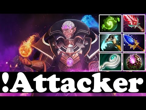 !Attacker 8400 MMR Plays Invoker VS Illidan 8700 MMR Plays Warlock - Dota 2