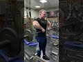 Standing barbell row to chest