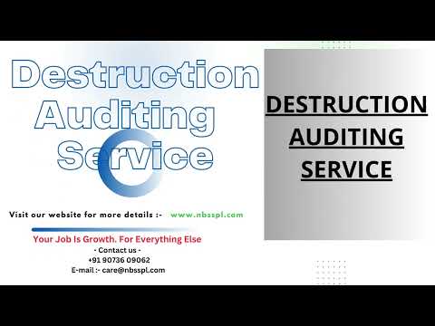 Retainer based destruction audit services