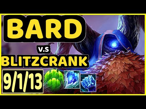 BARD vs BLITZCRANK - 9/1/13 KDA BOTTOM SUPPORT GAMEPLAY - BR Ranked DIAMOND