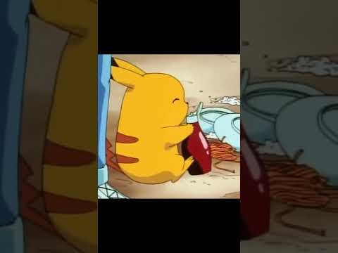 Pikachu loves ketchup #shorts #pokemon #pikchufunnymoments