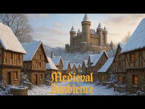 Winter in a MEDIEVAL VILLAGE 🌟 Celtic Cozy Medieval  Music & Ambience perfect for relaxation