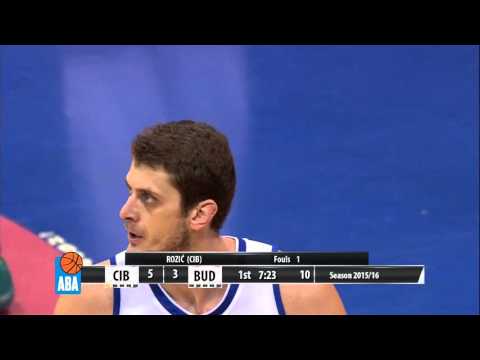 ABA Liga 2015/16, Round 13 match: Cibona - Budućnost VOLI (5.12.2015)