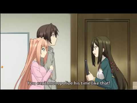Funny Random Anime She Got Little Jealous