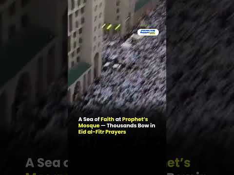 Massive Eid Crowd at Masjid an-Nabawi | 1 Million Worshippers Unite in Eid al-Fitr Prayers