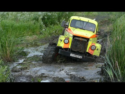 In off-road, the GAZ-63 on KrAZ trucks, SHISHIGA-DODGE, and MEGA-UAZ decide the weight