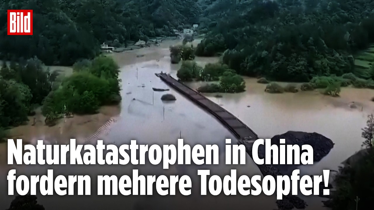 China kämpft mit Naturgewalten: Sturzfluten und Erdbeben erschüttern Millionen Menschen