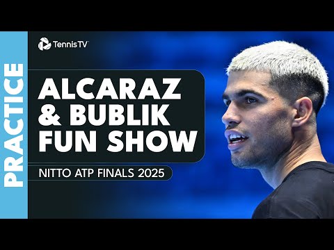 Entertaining Carlos Alcaraz & Alexander Bublik Practice Highlights 🎪 | Nitto ATP Finals 2025