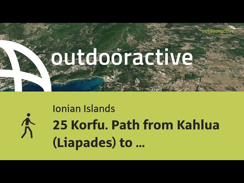 25 Korfu. Path from Kahlua (Liapades) to Rovinia beach