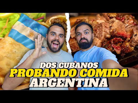 DOS CUBANOS PROBANDO LA COMIDA ARGENTINA 🇦🇷| QUEDAMOS SORPRENDIDOS 😳