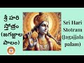 శ్రీ హరి స్తోత్రం I Jagajjalapalm I Sri Hari Stotram I Most Powerful M