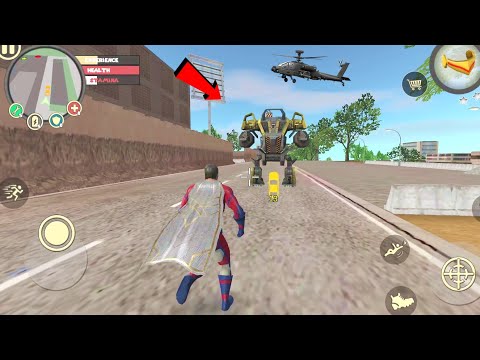 Rope Hero: Vice Town (Superhero Control BD - 100 Robot Machine) Red SuperHero  - Android Gameplay HD