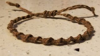 Retro Macrame Spiral Hemp Bracelet With Adjustable Tie Off - How To