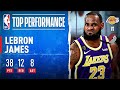 LeBron 38 PTS 12 REB 8 AST Leads Lakers To Game 3 Win
