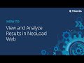 View and Analyze Results in NeoLoad Web