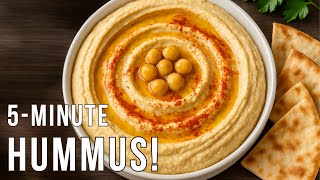 Quick & Creamy Hummus Recipe | 5-Minute Mediterranean Dip