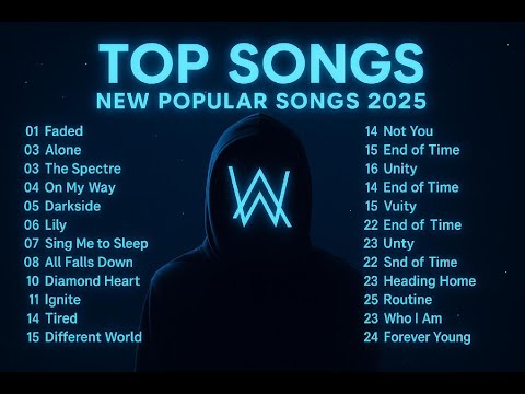 ☄  Alan Walker Greatest Hits 2025 ???? | Faded • Alone • Darkside + FULL Playlist w/ Lyrics 2025