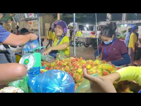Street Food Market Walking Tour Around Garment Factory Area in Phnom Penh, Cambodia [4K]