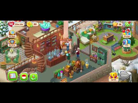 homescapes level 10601,mountain estates 8th area renovation, relaxing spot and making perfume😊enjoy