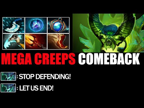 Mega Creep Comeback By Pugna Vs Pro Outworld Devourer - Epic Gameplay 7.25c Dota 2