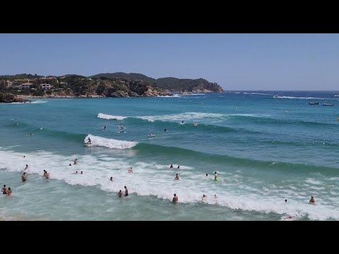 [4K] Costa Brava-Palamós.  Coast path to Cala Margarida and La Fosca beach