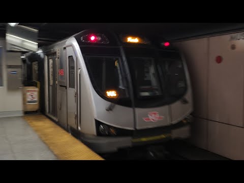 TTC 166 (Toronto Rocket) - 5461-5466 Departing Museum 