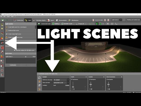 18 Dialux evo for beginners : Light Scenes ( Light Dimming )