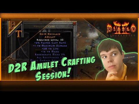 Amulet Crafting Session #1! (D2R)