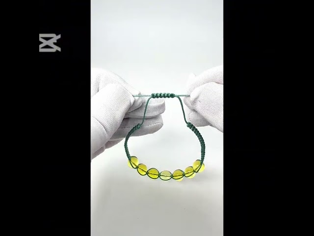 قوافل سوار من حبات كهرمان بلطيقي طبيعي Bra0010