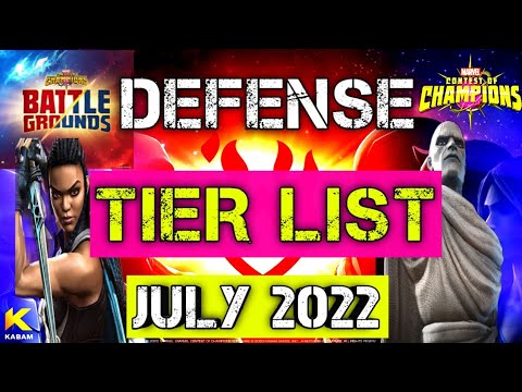 MCOC Defense Tier List July 2022 || Marvel Contest of Champions || Best Defenders || Alliance War