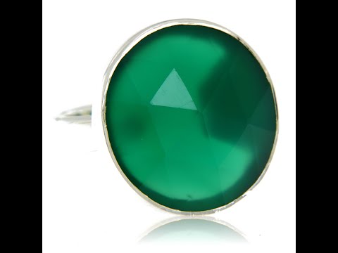 Inel Argint 925 Onix Verde Natural - Stil si Semnificatii