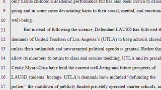 Parents file first of its kind personal injury lawsuit against UTLA, LAUSD over school closures