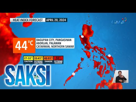 44C na heat index, posibleng maranasan sa Pangasinan, Palawan at Northern Samar Saksi