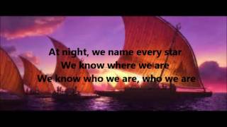 Moana We Know The Way (Lyric Video)