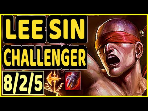BLUERZOR (LEE SIN) - 8/2/5 KDA CHALLENGER GAMEPLAY - EUW