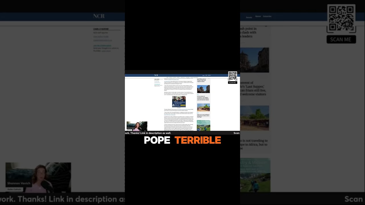 Trump Doubles Down on Attacking the Pope #substack #shorts