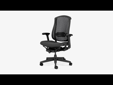 High back herman miller celle mesh office chair, adjustable ...