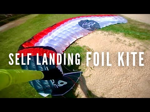 Self Landing a FOIL KITE | Backstalling on Side - How to self land safely a flysurfer Soul